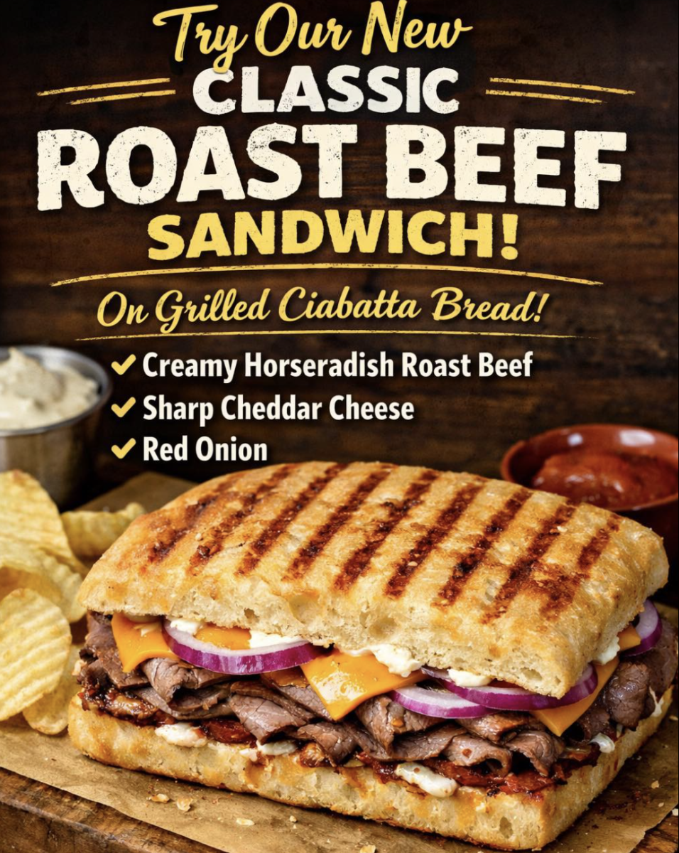 AI generated sandwich from BJ's Deli's Facebook page.
